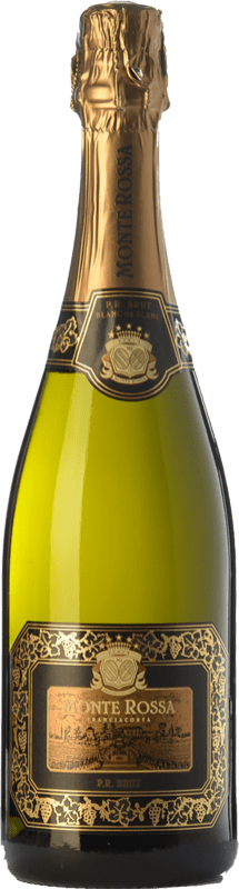 32,95 € Spedizione Gratuita | Spumante Bianco Monte Rossa P.R Brut D.O.C.G. Franciacorta lombardia Italia Chardonnay 75 cl