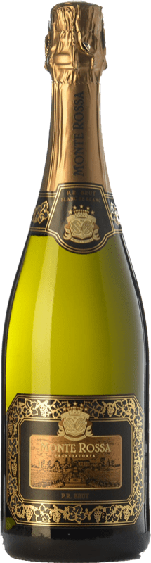 29,95 € Free Shipping | White sparkling Monte Rossa P.R. Brut D.O.C.G. Franciacorta Lombardia Italy Chardonnay Bottle 75 cl