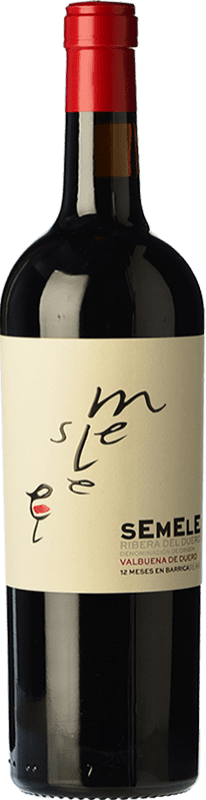 13,95 € Free Shipping | Red Wine Montebaco Semele Crianza — Aged D.O. Ribera del Duero Castilla y León Spain Tempranillo, Merlot 75 cl