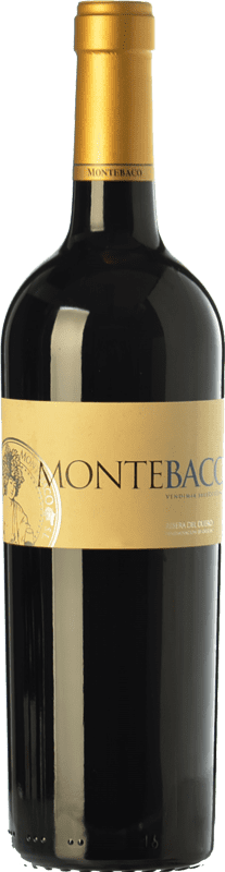 28,95 € 免费送货 | 红酒 Montebaco Vendimia Seleccionada 岁 D.O. Ribera del Duero 卡斯蒂利亚莱昂 西班牙 Tempranillo, Merlot 瓶子 75 cl