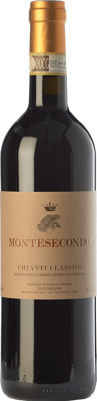 25,95 € Kostenloser Versand | Rotwein Montesecondo D.O.C.G. Chianti Classico Toskana Italien Sangiovese, Colorino, Canaiolo Flasche 75 cl