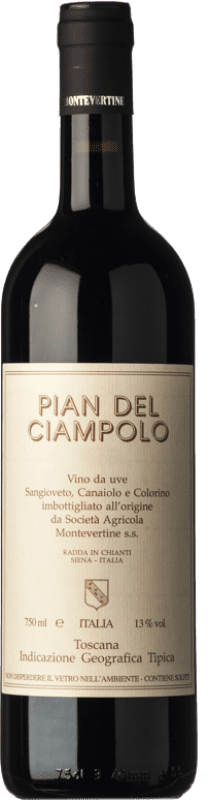 23,95 € 送料無料 | 赤ワイン Montevertine Pian del Ciampolo I.G.T. Toscana トスカーナ イタリア Sangiovese, Colorino, Canaiolo Black ボトル 75 cl