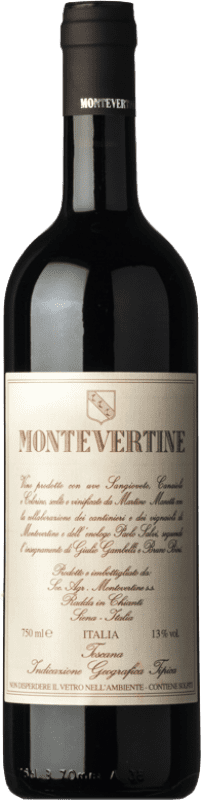 95,95 € Бесплатная доставка | Красное вино Montevertine I.G.T. Toscana Тоскана Италия Sangiovese, Colorino, Canaiolo Black бутылка 75 cl