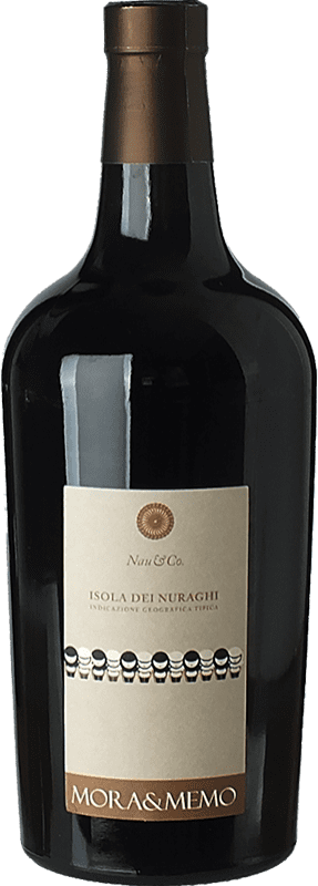 18,95 € Бесплатная доставка | Красное вино Mora & Memo Nau & Co I.G.T. Isola dei Nuraghi Sardegna Италия Cabernet Sauvignon, Cannonau бутылка 75 cl