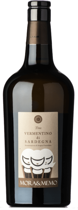 17,95 € Envio grátis | Vinho branco Mora & Memo Tino D.O.C. Vermentino di Sardegna Sardenha Itália Vermentino Garrafa 75 cl