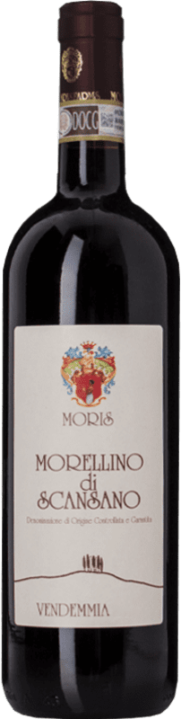 15,95 € Spedizione Gratuita | Vino rosso Morisfarms D.O.C.G. Morellino di Scansano Toscana Italia Merlot, Syrah, Sangiovese Bottiglia 75 cl