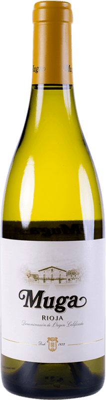 14,95 € Free Shipping | White Wine Muga Barrel Fermented D.O.Ca. Rioja The Rioja Spain Viura, Malvasia Bottle 75 cl
