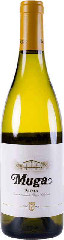 14,95 € Free Shipping | White wine Muga Fermentado en Barrica Aged D.O.Ca. Rioja The Rioja Spain Viura, Malvasía Bottle 75 cl