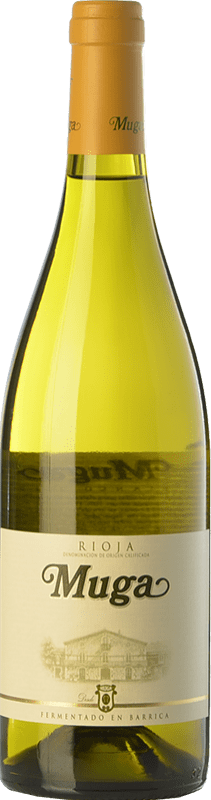 11,95 € Free Shipping | White wine Muga Fermentado en Barrica Aged D.O.Ca. Rioja The Rioja Spain Viura, Malvasía Magnum Bottle 1,5 L