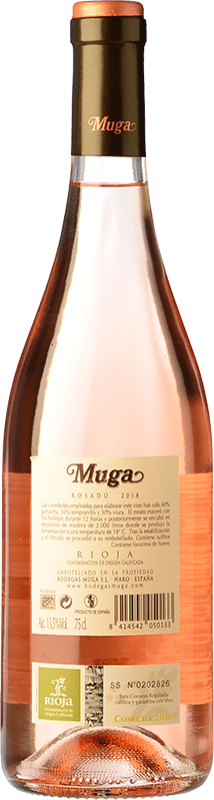12,95 € Free Shipping | Rosé wine Muga Joven D.O.Ca. Rioja The Rioja Spain Tempranillo, Grenache, Viura Bottle 75 cl