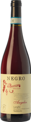 24,95 € Free Shipping | Red wine Negro Angelo Angelin D.O.C. Langhe Piemonte Italy Nebbiolo Bottle 75 cl