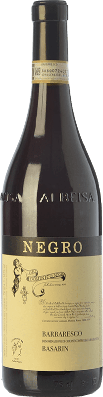 35,95 € Envío gratis | Vino Tinto Negro Angelo Basarin D.O.C.G. Barbaresco Piemonte Italia Nebbiolo 75 cl