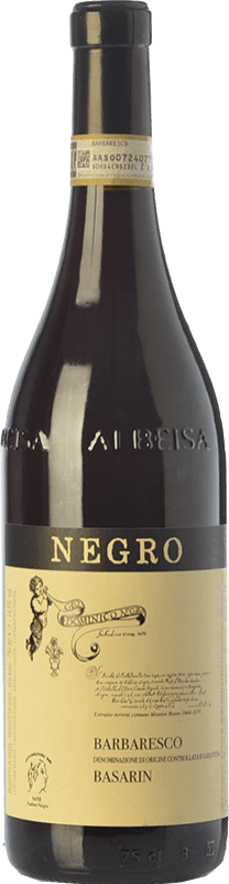 34,95 € Envío gratis | Vino tinto Negro Angelo Basarin D.O.C.G. Barbaresco Piemonte Italia Nebbiolo Botella 75 cl