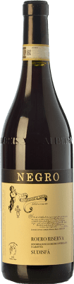 37,95 € Envío gratis | Vino tinto Negro Angelo Sudisfà Reserva D.O.C.G. Roero Piemonte Italia Nebbiolo Botella 75 cl