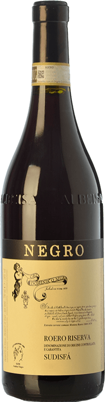 37,95 € Free Shipping | Red wine Negro Angelo Sudisfà Reserve D.O.C.G. Roero Piemonte Italy Nebbiolo Bottle 75 cl