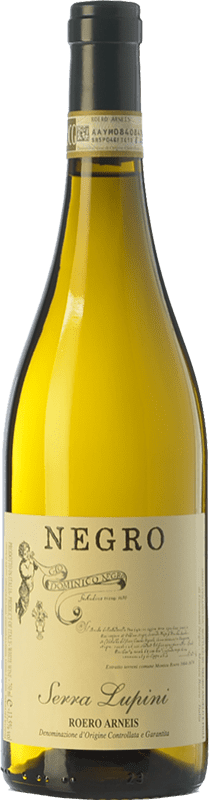 15,95 € Spedizione Gratuita | Vino bianco Negro Angelo Serra Lupini D.O.C.G. Roero Piemonte Italia Arneis Bottiglia 75 cl