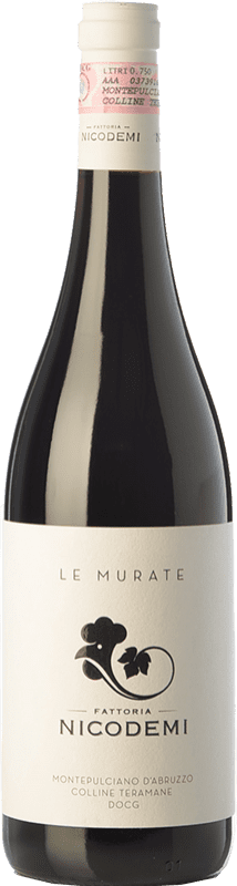 12,95 € Free Shipping | Red wine Nicodemi Le Murate D.O.C. Montepulciano d'Abruzzo Abruzzo Italy Montepulciano Bottle 75 cl