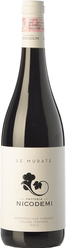15,95 € Free Shipping | Red Wine Nicodemi Le Murate D.O.C. Montepulciano d'Abruzzo Abruzzo Italy Montepulciano Eco — Organic Bottle 75 cl