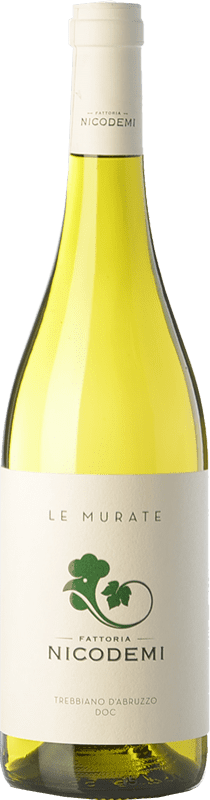 11,95 € Бесплатная доставка | Белое вино Nicodemi Le Murate D.O.C. Trebbiano d'Abruzzo Абруцци Италия Trebbiano бутылка 75 cl