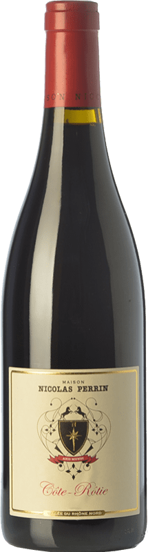 44,95 € 免费送货 | 红酒 Nicolas Perrin 岁 A.O.C. Côte-Rôtie 罗纳 法国 Syrah, Viognier 瓶子 75 cl