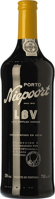 23,95 € Envío gratis | Vino Generoso Fortificado Niepoort LBV I.G. Porto Oporto Portugal Sousón, Touriga Franca, Touriga Nacional, Tinta Amarela, Tinta Cão, Tinta Francisca Botella 75 cl