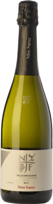 16,95 € Envoi gratuit | Blanc mousseux Nino Franco Brut D.O.C.G. Prosecco di Conegliano-Valdobbiadene Trévise Italie Glera Bouteille 75 cl