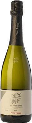 16,95 € 送料無料 | 白スパークリングワイン Nino Franco Brut D.O.C.G. Prosecco di Conegliano-Valdobbiadene トレヴィーゾ イタリア Glera ボトル 75 cl