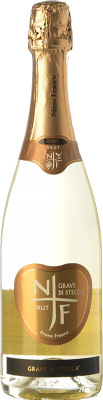 29,95 € Envio grátis | Espumante branco Nino Franco Grave di Stecca I.G.T. Vino Spumante di Qualità Itália Glera Garrafa 75 cl