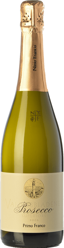 19,95 € Envoi gratuit | Vin Mousseux Blanc Nino Franco Primo Franco D.O.C.G. Prosecco di Conegliano-Valdobbiadene Trévise Italie Glera Bouteille 75 cl