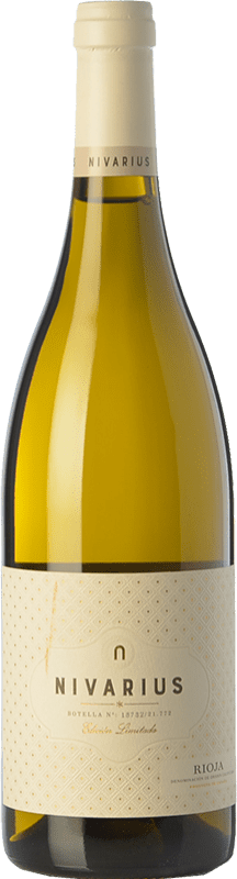 15,95 € Envio grátis | Vinho branco Nivarius Crianza D.O.Ca. Rioja La Rioja Espanha Viura, Tempranillo Branco, Maturana Branca Garrafa 75 cl