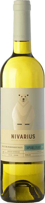 12,95 € Spedizione Gratuita | Vino bianco Nivarius Crianza D.O.Ca. Rioja La Rioja Spagna Tempranillo Bianco Bottiglia 75 cl