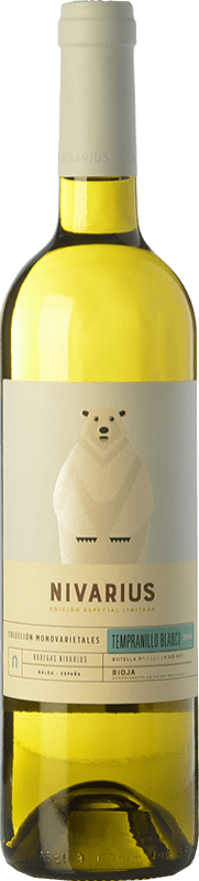 12,95 € Envío gratis | Vino blanco Nivarius Crianza D.O.Ca. Rioja La Rioja España Tempranillo Blanco Botella 75 cl