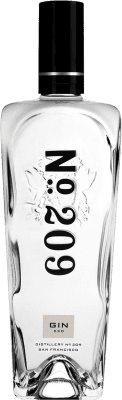 65,95 € Envío gratis | Ginebra Nº 209 Gin Estados Unidos Botella 1 L