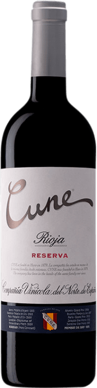 16,95 € 送料無料 | 赤ワイン Norte de España - CVNE Cune 予約 D.O.Ca. Rioja ラ・リオハ スペイン Tempranillo, Grenache, Graciano, Mazuelo ボトル 75 cl