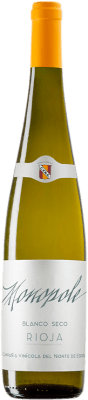 8,95 € Envio grátis | Vinho branco Norte de España - CVNE Monopole Seco D.O.Ca. Rioja La Rioja Espanha Viura Garrafa 75 cl