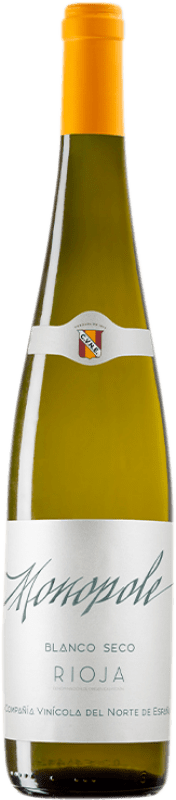 7,95 € Envio grátis | Vinho Branco Norte de España - CVNE Seco Monopole D.O.Ca. Rioja La Rioja Espanha Viura 75 cl