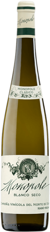 26,95 € Envio grátis | Vinho Branco Norte de España - CVNE Clássico, Monopole D.O.Ca. Rioja La Rioja Espanha Viura, Palomino Fino 75 cl