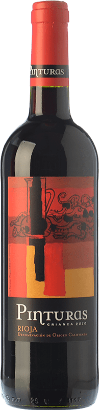 5,95 € Бесплатная доставка | Красное вино Obalo Pinturas старения D.O.Ca. Rioja Ла-Риоха Испания Tempranillo бутылка 75 cl