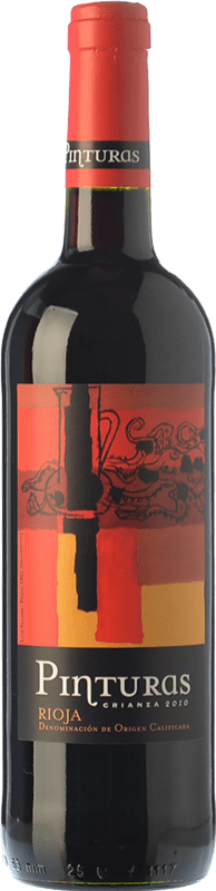 6,95 € Free Shipping | Red Wine Obalo Pinturas Crianza — Aged D.O.Ca. Rioja The Rioja Spain Tempranillo Bottle 75 cl