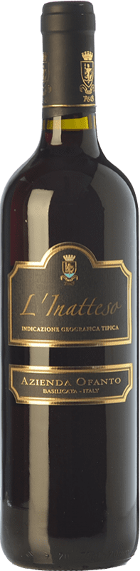 11,95 € Spedizione Gratuita | Vino rosso Ofanto L'Inatteso I.G.T. Basilicata Basilicata Italia Aglianico Bottiglia 75 cl