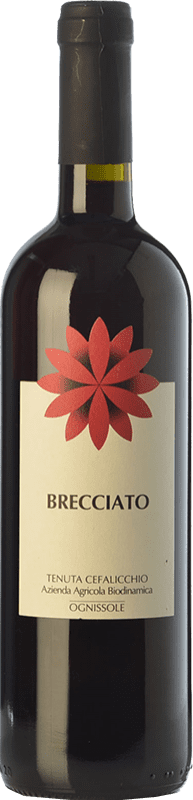 9,95 € Spedizione Gratuita | Vino rosso Ognissole Brecciato I.G.T. Puglia Puglia Italia Nero di Troia Bottiglia 75 cl