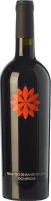 12,95 € Envoi gratuit | Vin rouge Ognissole D.O.C. Primitivo di Manduria Pouilles Italie Primitivo Bouteille 75 cl