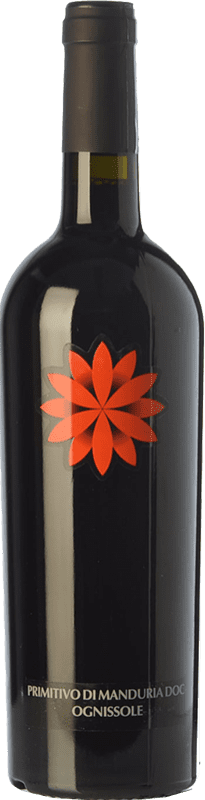 12,95 € Kostenloser Versand | Rotwein Ognissole D.O.C. Primitivo di Manduria Apulien Italien Primitivo Flasche 75 cl