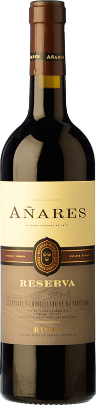 14,95 € Free Shipping | Red wine Olarra Añares Reserve D.O.Ca. Rioja The Rioja Spain Tempranillo, Grenache, Graciano, Mazuelo Bottle 75 cl