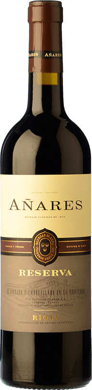 12,95 € Free Shipping | Red Wine Olarra Añares Reserve — Aged D.O.Ca. Rioja The Rioja Spain Tempranillo, Garnacha — Grenache, Graciano, Mazuelo Bottle 75 cl