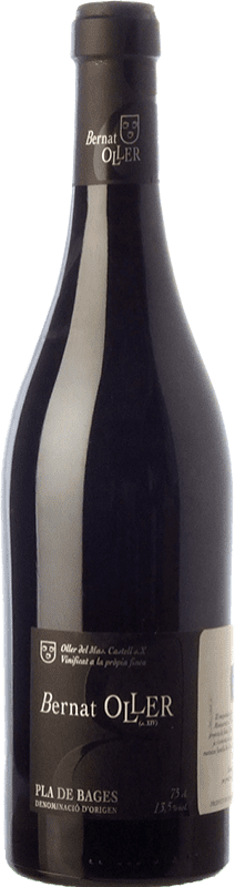 12,95 € Free Shipping | Red wine Oller del Mas Bernat Aged D.O. Pla de Bages Catalonia Spain Merlot, Picapoll Black Bottle 75 cl