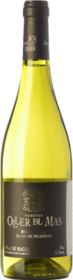 18,95 € Envio grátis | Vinho Branco Oller del Mas Bernat Blanc de Picapolls D.O. Pla de Bages Catalunha Espanha Picapoll Eco — Biológico 75 cl