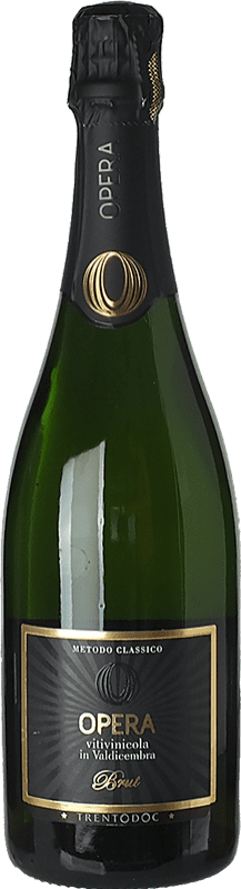 25,95 € Free Shipping | White sparkling Opera Brut D.O.C. Trento Trentino Italy Chardonnay Bottle 75 cl