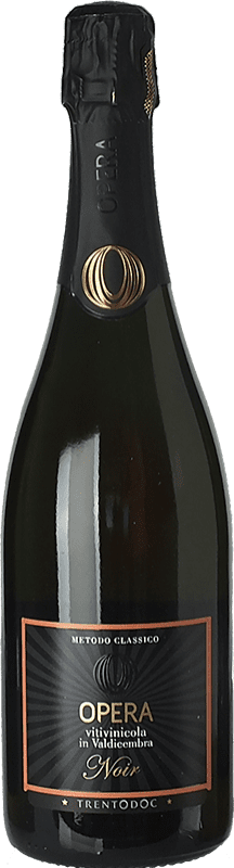 31,95 € Envío gratis | Espumoso Rosado Opera Noir Brut Rosé — Rosado D.O.C. Trento Trentino Italia Pinot Negro Botella 75 cl