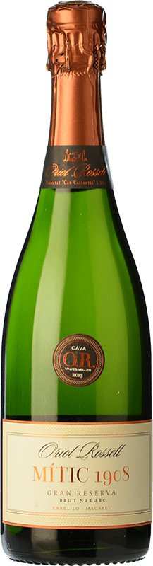 19,95 € 免费送货 | 白起泡酒 Oriol Rossell Mitic Brut Nature 大储备 D.O. Cava 加泰罗尼亚 西班牙 Macabeo, Xarel·lo 瓶子 75 cl